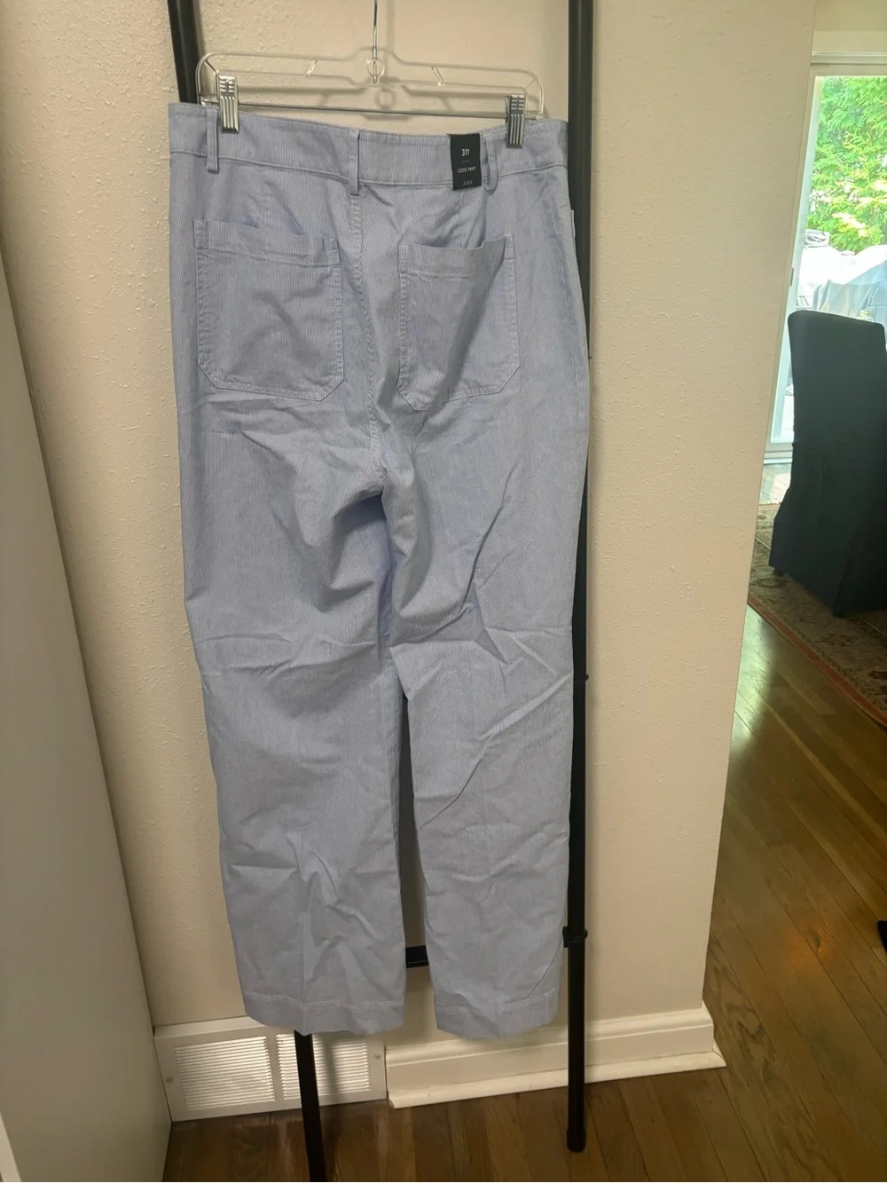 J. Crew Light Blue Wide-Leg Chinos